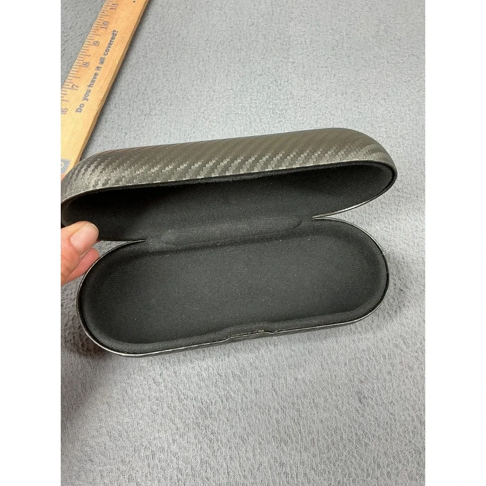 Oakley Sunglasses Case Black Synthetic Carbon Fiber Hard Shell Protective